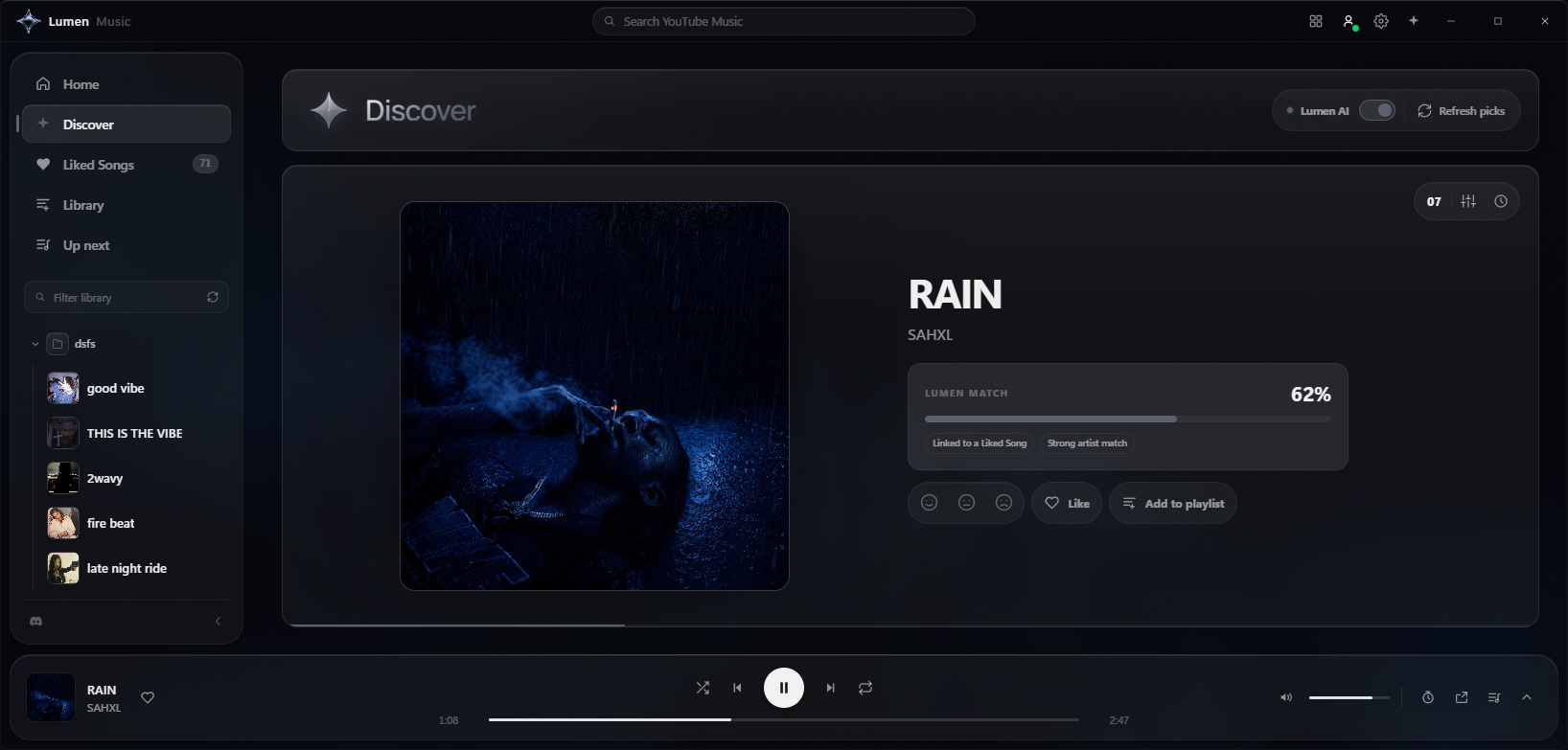 Veroise Discover recommendation for Rain by SAHXL